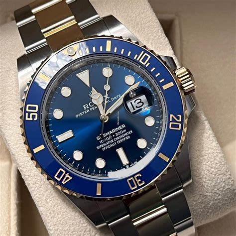 2018 rolex submariner blue gold|2022 Rolex Submariner date bluesy.